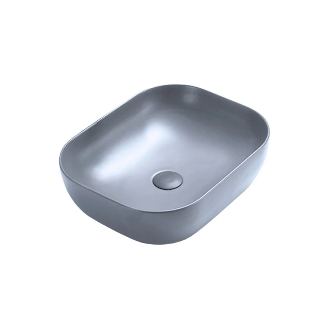 Приобрести vincea раковина накладная 50х40 см, голубая матовая vbs-101mo