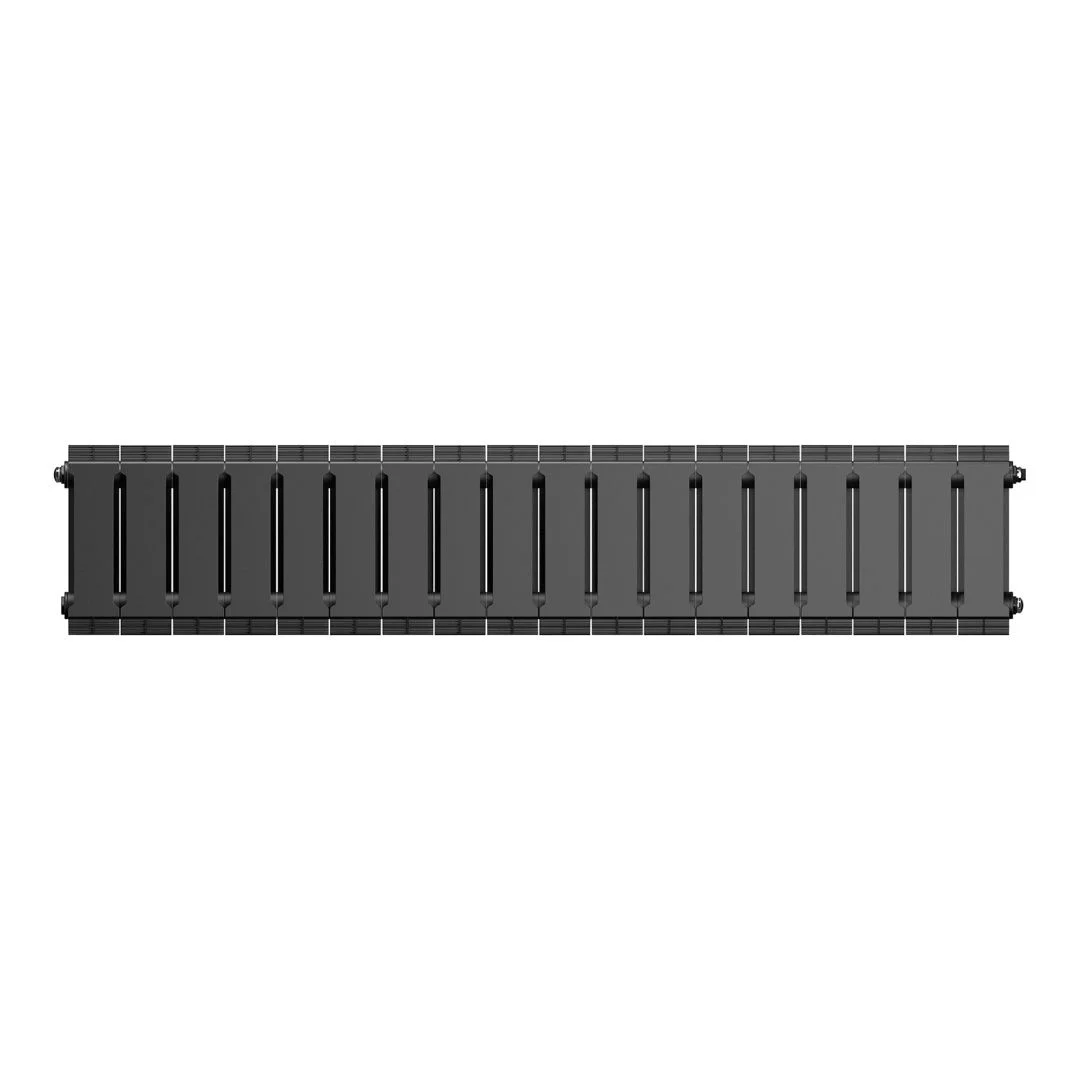 Приобрести royal thermo радиатор биметаллический pianoforte 200 /noir sable ( черный графит ) - 18 секц.