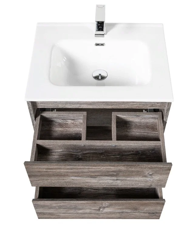 Приобрести тумба подвесная с раковиной belbagno kraft-700-2c-so-pp 70 см, pino pasadena