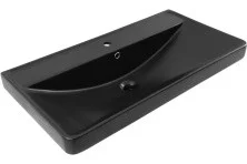 Aquanet Раковина Ирис 80х48 см, черная матовая