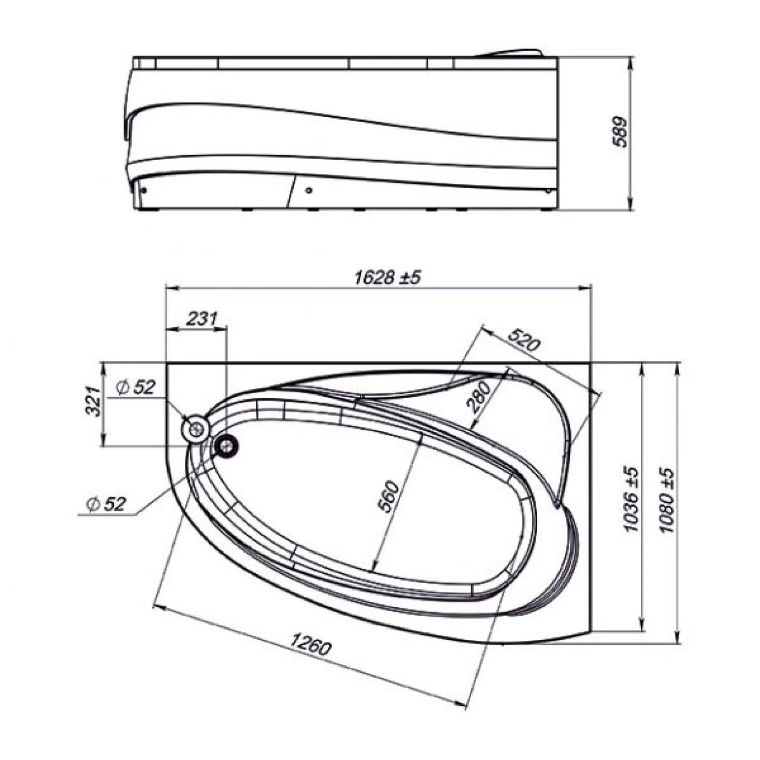 Приобрести mirsant ванна акриловая sole pandora lumia ( с подсветкой ) 165*110 см, белая, правая ут000037789