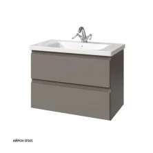 Caprigo Тумба с раковиной подвесная Forte 80 см, темно бежевая 36112-SF025