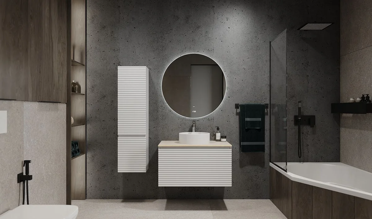 Приобрести jorno тумба подвесная cossety 80 см со столешницей, белая