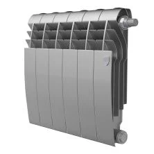 Royal Thermo Радиатор биметаллический BiLiner 350 /Silver Satin ( серебристый ) VR - 6 секц.