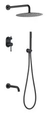 Boheme Душевой комплект скрытого монтажа Uno. Black 464-2-B