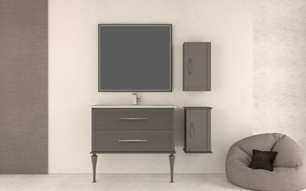 Приобрести cezares тумба подвесная с раковиной tiffany 100 см grigio nuvola, серая 55243