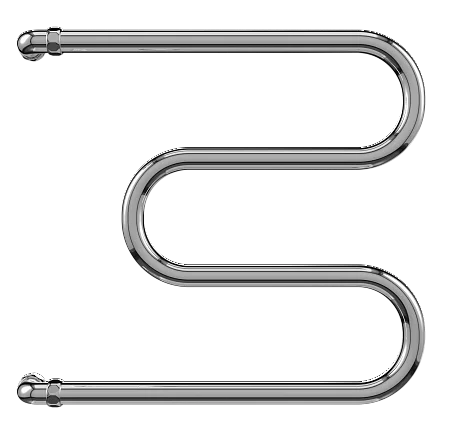 Приобрести terminus полотенцесушитель м - образный 50х40 см, боковое подключение, водяной, хром