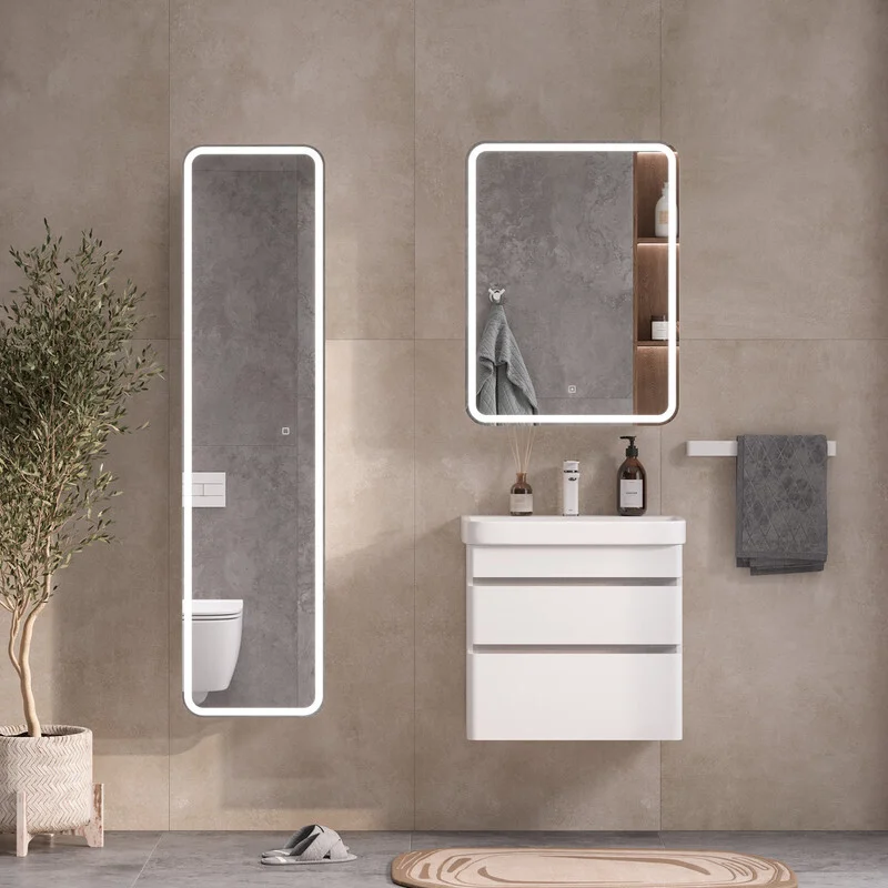 Приобрести equil тумба подвесная с раковиной soldi 60 см, белая tpsoldi60.2y-04