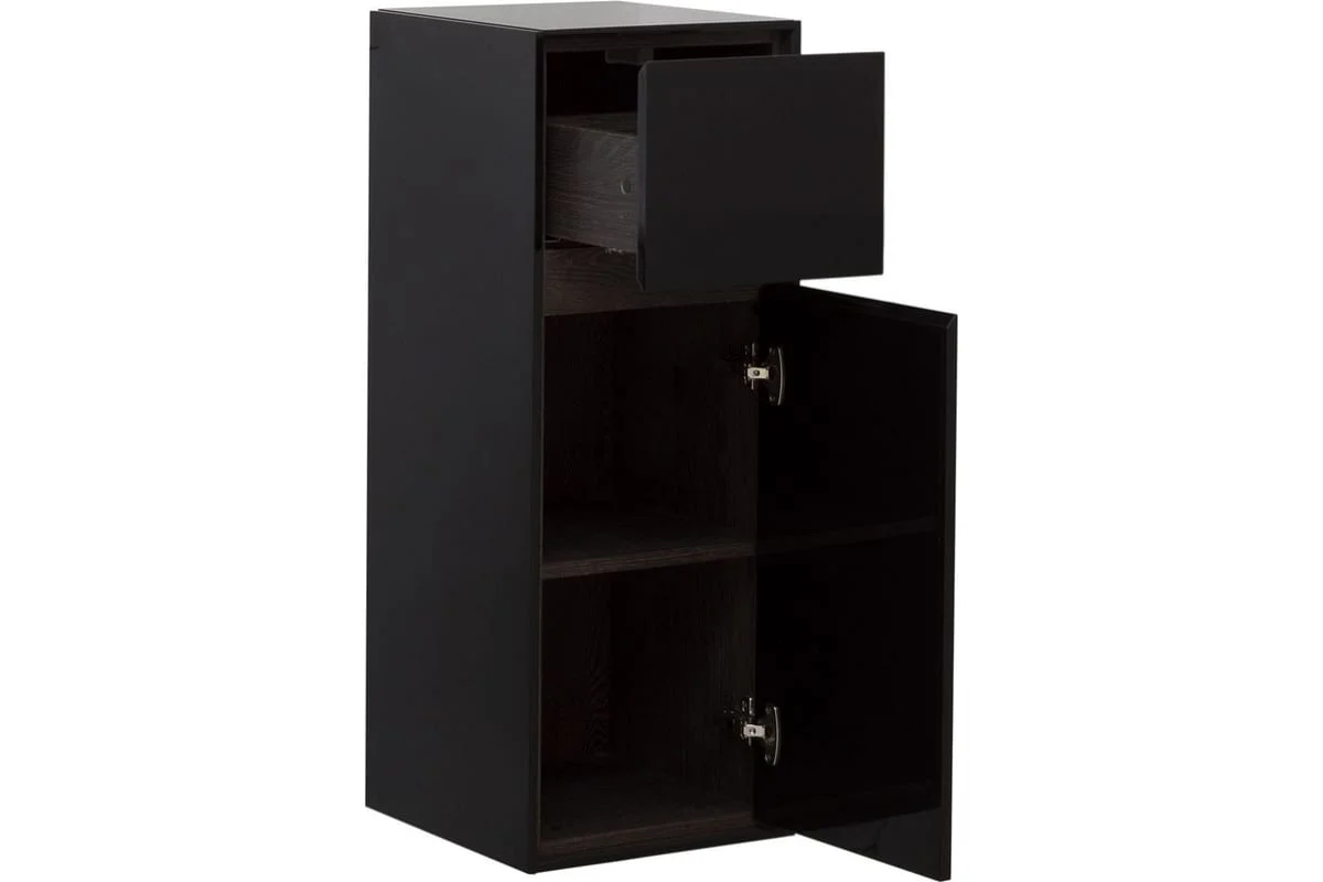 Приобрести aquanet пенал милан 35 см, черный глянец