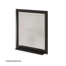 Caprigo Зеркало JARDIN 75 см, черное, эмаль
