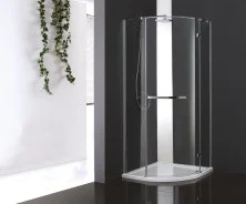 Cezares Душевое ограждение BERGAMO 100х100 см, хром BERGAMO-W-R-1-100-ARCO-C-Cr-R-IV