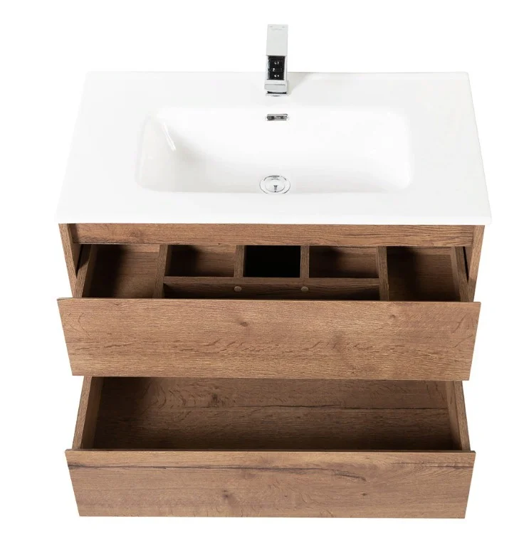Приобрести тумба подвесная с раковиной belbagno kraft-900-2c-so-rt 90 см, rovere tabacco