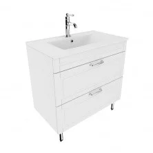 IDDIS Тумба напольная Oxford с раковиной 80 см. белая OXF80W0i95