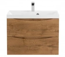 Тумба подвесная с раковиной BelBagno MARINO-700-2C-SO-RN-P 70 см, Rovere Nature