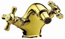 CEZARES Смеситель для биде RETRO, c донным клапаном, золото RETRO-C-BS1-03