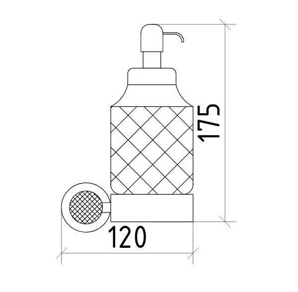 Приобрести boheme дозатор жидкого мыла royale cristal, золото\черный 10932-g-b