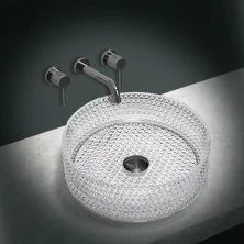 Vincea Раковина накладная 40х40 см, прозрачная VBS-5GL01