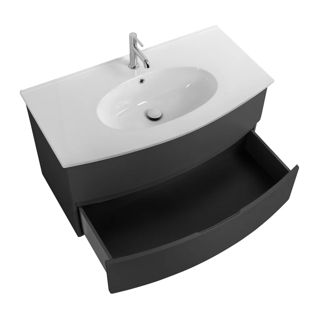 Приобрести cezares тумба подвесная с раковиной elettra 100 см grafite, графит 55526