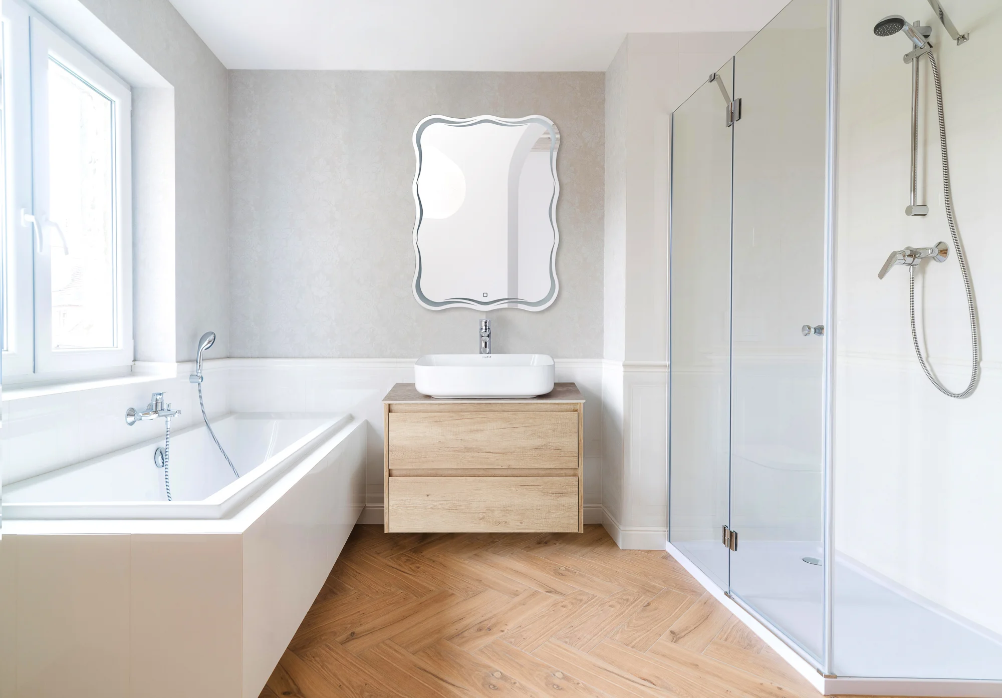 Приобрести belbagno зеркало 60х80 см spc-ond-600-800-led-tch
