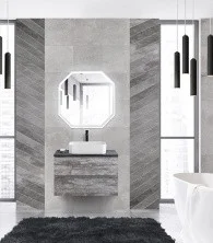 Cezares Тумба со столешницей MOLVENO 46 80 см Legno Grigio, серый MOLVENO 46-80-2C-SO-LG