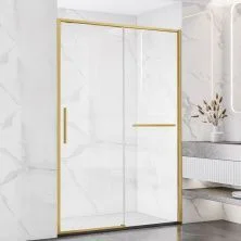 Vincea Душевая дверь Slim Soft 140 см, прозрачное, брашированное золото VDS-1SS140CLG