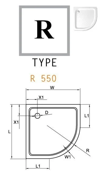 Приобрести cezares поддон акриловый tray 85х85см tray-a-r-85-550-15-w