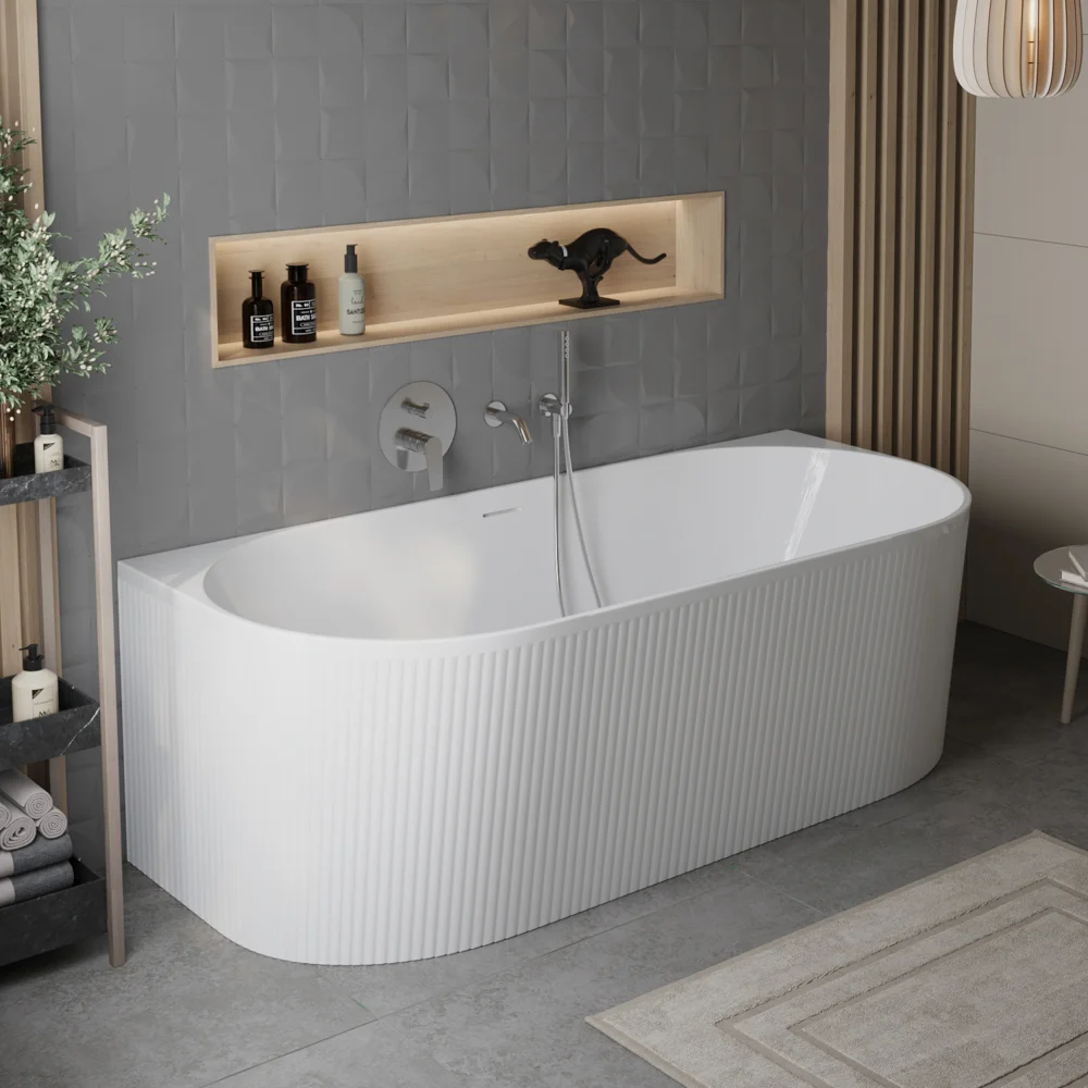 Приобрести belbagno акриловая ванна 170х80 см, пристенная, белая bb412-1700-800
