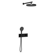 Vincea Встраиваемая душевая система с термостатом, черная матовая VSFW-422TI2MB