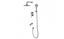 LEMARK Душевая система Bronx, скрытый монтаж, графит LM3722GM