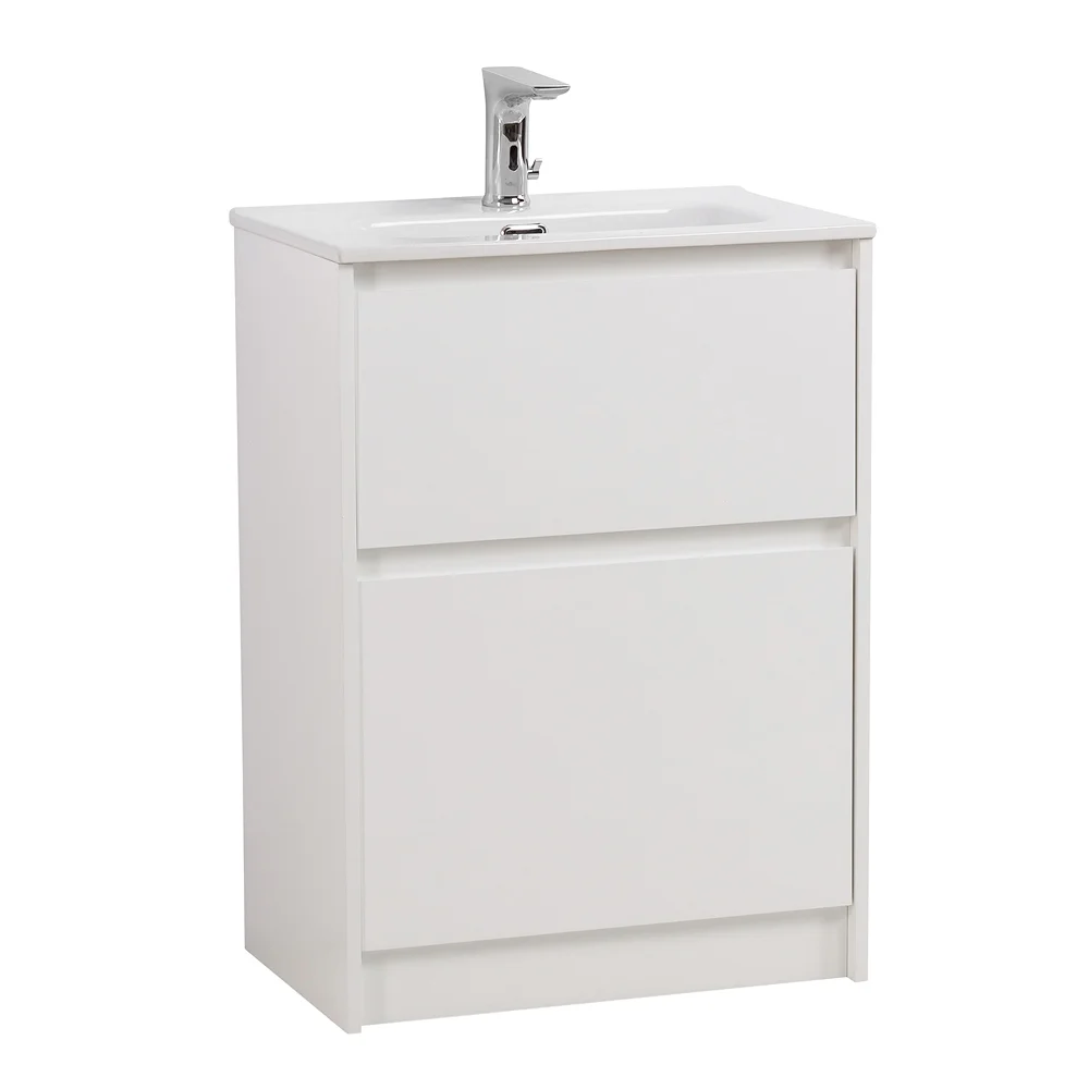 Приобрести belbagno тумба с раковиной kraft 39 50 см, напольная bianco opaco, белая раковина
