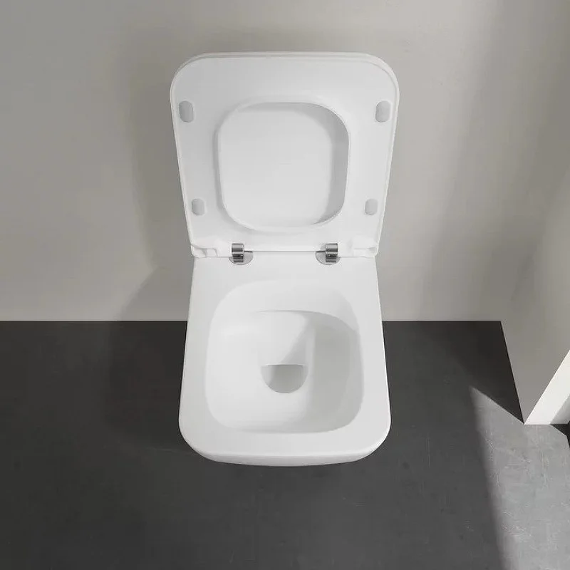 Приобрести унитаз подвесной villeroy boch venticello, безободковый с тонким сиденьем микролифт 4611rsr1