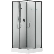 Aquanet Душевая кабина Passion EVO S Black 90x90 см