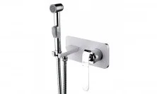 LEMARK Смеситель Melange с гигиеническим душем, белый\хром LM4919CW