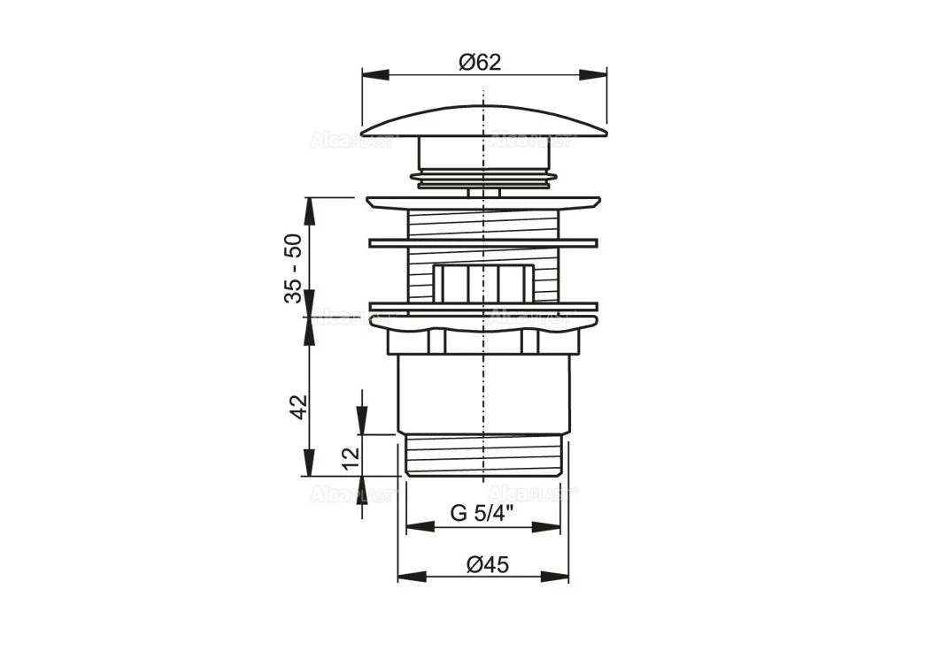 Приобрести донный клапан alcaplast a390
