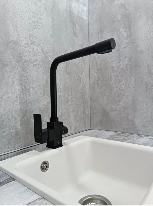 Приобрести смеситель для кухни vieir kitchen 359 мм, с подключением к фильтру, черный v15025(c)