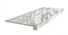 Ступень Coliseumgres Uffizi Floor Project White 33х90см, белая, фронтальная