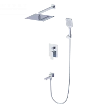 Душевая система встраиваемая WONZON & WOGHAND CUBE 2.0, Хром (WW-88087068-CR)