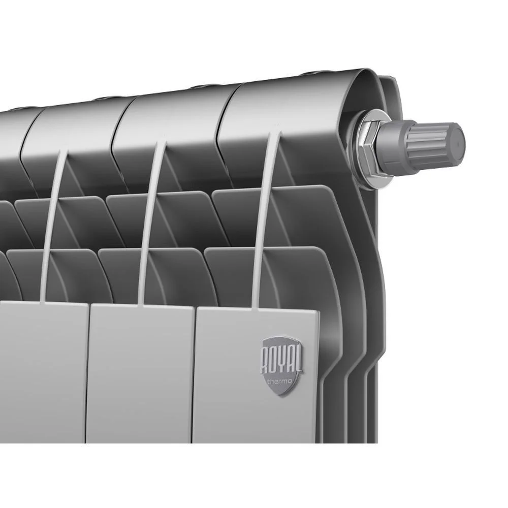 Приобрести royal thermo радиатор биметаллический biliner 500 /silver satin ( серебристый ) vr - 8 секц.