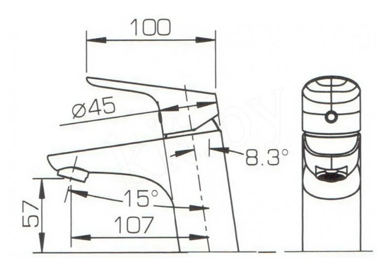 Приобрести смеситель для раковины bravat drop f14898c-1