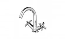 LEMARK Смеситель для раковины Practica, двухвентильный, хром LM7507C