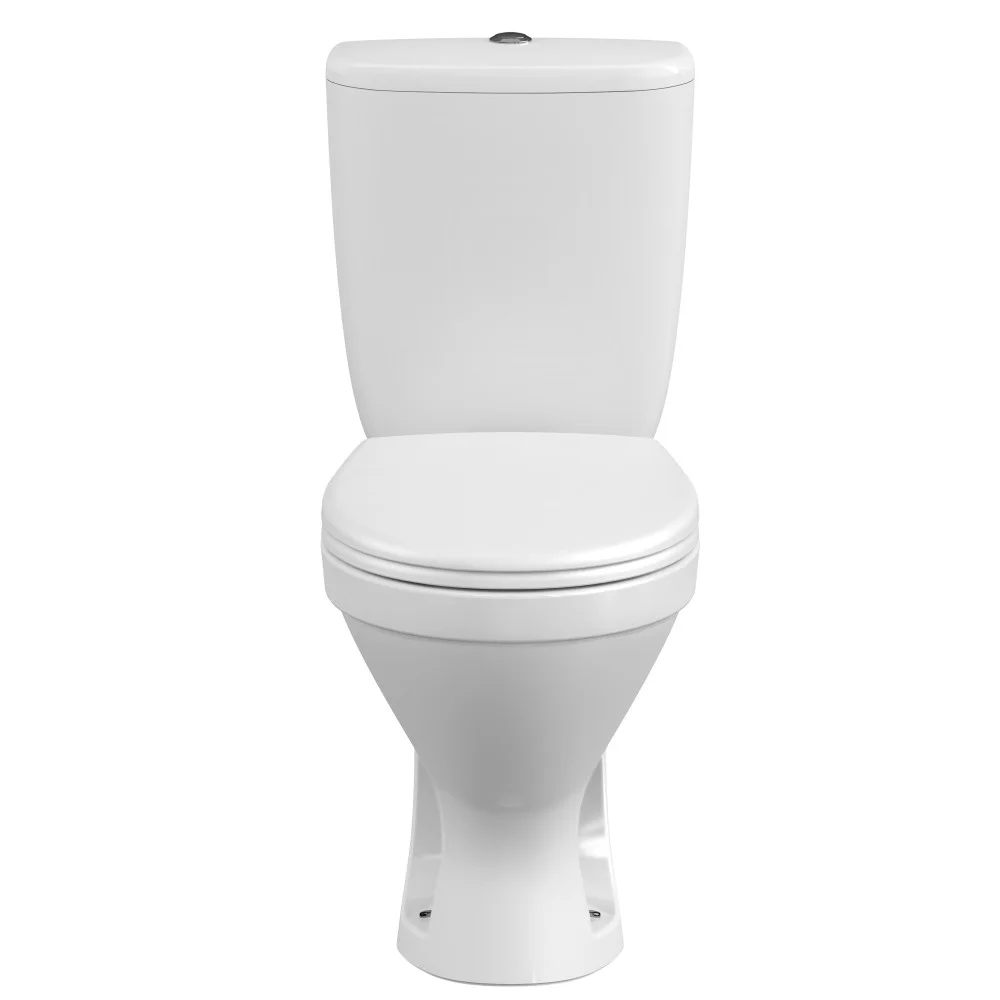 Приобрести напольный унитаз-компакт cersanit trento + крышка полипропилен