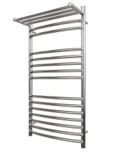 Полотенцесушитель электрический Point 500х1000 Альфа с полкой П14, хром PN05150SPE