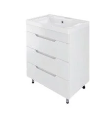 Mirsant Тумба напольная SOHO Quadro 60 см с раковиной Deep 60 УТ000089876