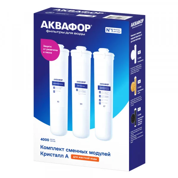 Приобрести аквафор фильтр для воды кристалл на к5-кн-к7, 18670