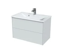 Sole Тумба подвесная Ultra 80 см с раковиной Premier 80, белый глянец УТ000068457