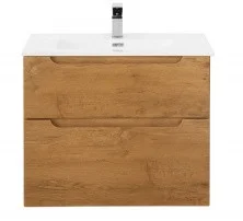Тумба подвесная с раковиной BelBagno ETNA-700-2C-SO-RN-P 70 см, Rovere Nature