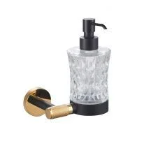 Дозатор мыла WONZON & WOGHAND MAJESTIC, Черный/Золото (WW-9224)