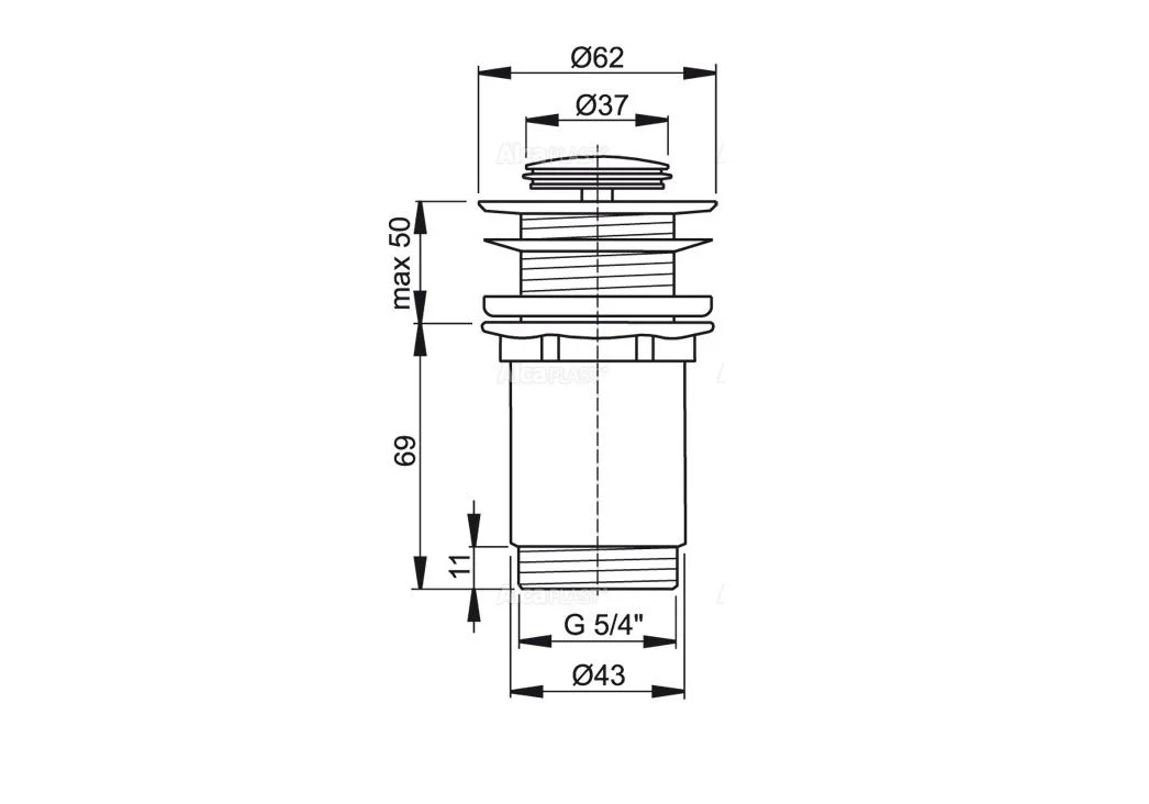 Приобрести донный клапан alcaplast a394