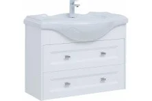 Aquanet Тумба с раковиной Монте 85 см, белая матовая