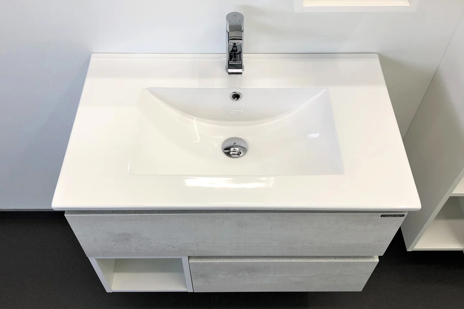 Приобрести сomforty тумба с раковиной "турин-75" дуб белый